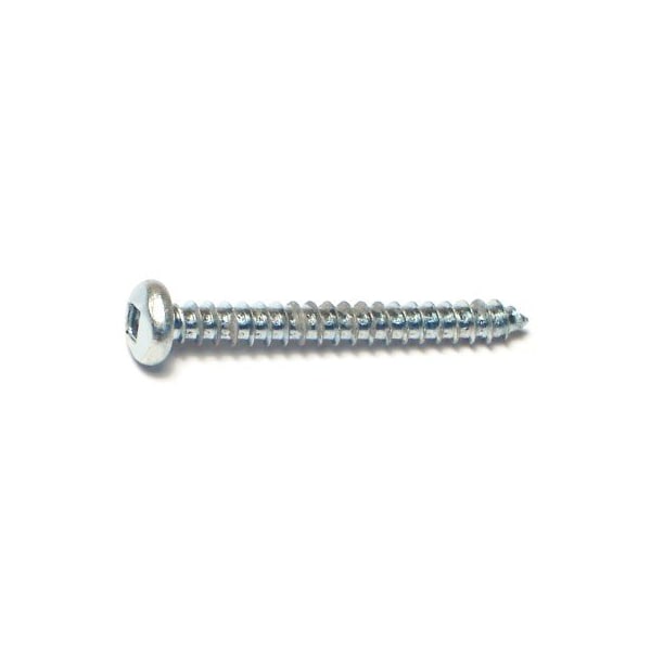 Midwest Fastener Sheet Metal Screw, #6 x 1-1/4 in, Zinc Plated Steel Pan Head Square Drive, 35 PK 64025 - main